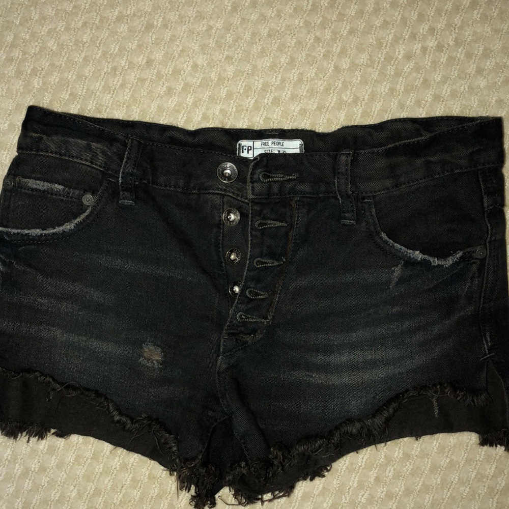 black free people jean shorts!